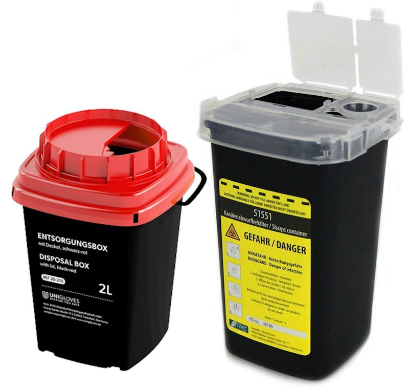 Abwurfbehälter für Nadeln & Kanülen
