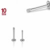 Steel - Labret - without ball - 10pcs pack 1,2 mm - 8 mm