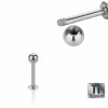 1,0 mm - 8 mm -  4 mm - Titan - Labret