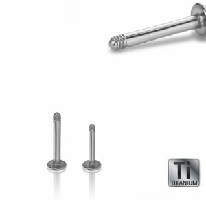 1,2 mm - 11 mm - Titan - Labret - ohne Kugel