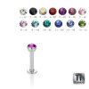 1,2 mm - 3 mm - AQ - Aqua Marine - Titan - Labret - Kristall