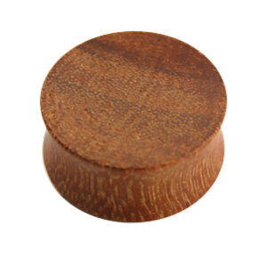 Holz - Plug - Hellbraun - Granadillo Wood - 20 mm