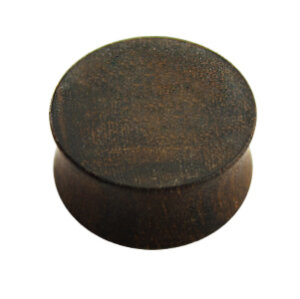 Wood - Plug - darkbrown - Ziricote Wood - exotic Woods 10 mm