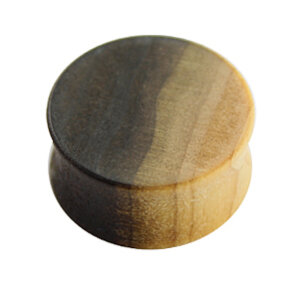 Wood - Plug - brown speckled - Tulip Wood 22 mm