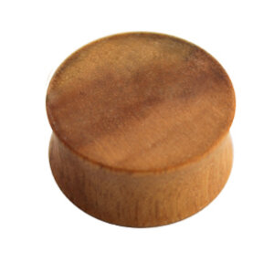 Wood - Plug - light brown  - Tiger Wood  6 mm