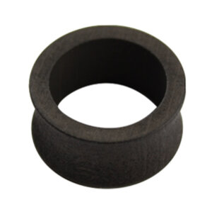 Wood - Flesh Tunnel - Black - maple 22 mm