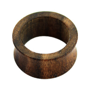 Wood - Flesh Tunnel - brown - Bocote exotic Woods 16 mm