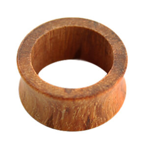 Wood - Flesh Tunnel - light brown - Granadillo Wood  8 mm