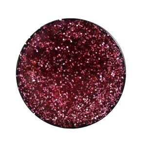 10 mm - PP - Light Purple/ Helllila - Acryl - Plug - Glitter