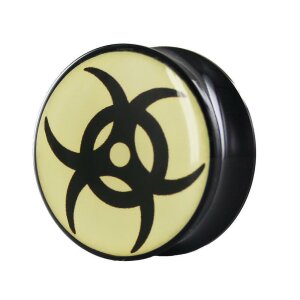 Acrylic - Plug - concave - Design 10 mm