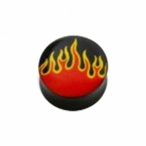 Acrylic - Plug - concave - flame 14 mm