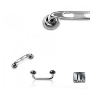 1,6 mm - 16 mm - Titan - Surface Barbell - Löcher...