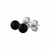 Steel - Ear stud - Supernova Concept - 8mm Black