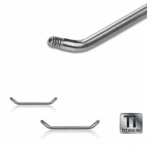 1,2 mm - 12 mm - Titan - Surface Barbell - 45° - ohne...