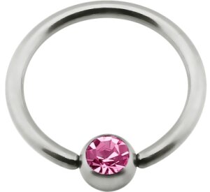 Titan - Nipple Ring - Pink (PK) - 12 mm