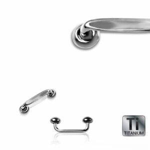 1,2 mm - 14 mm - 4+4 mm - Titan - Surface Barbell -...