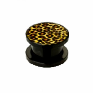 Acrylic - Plug - cheetah 12 mm