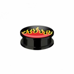 Acryl - Plug - Flamme - 6 mm