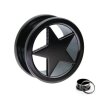 Black Steel - Tunnel - Star 12 mm