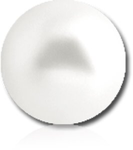 Acryl - Schraubkugel - Perlen Design 1,2 mm 4 mm Weiß