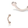 Rosegold Steel - banana 1,2 mm 8 mm 3 mm