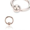 Rosegold Steel - BCR ball closure ring  0,8 mm 7 mm 3 mm