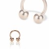 Rosegold Steel - CBR Circular Barbell (horseshoe)  1,2 mm 7 mm 3 mm