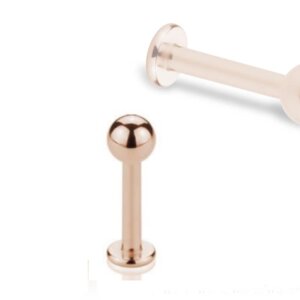 Rosegold Steel - Labret  1,0 mm 6 mm 3 mm