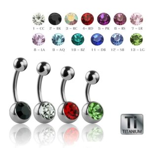 Titan - Banane - Kristall 8 mm CC - Crystal Clear/...