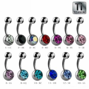 Titan - Banane - Kristall 8 mm CC - Crystal Clear/...