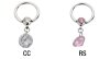 Steel - BCR ball closure ring - crystal - Dangle Element CC