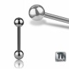 2 mm - 18 mm - 6 mm - Titan - Barbell