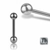 2 mm - 20 mm - 6 mm - Titan - Barbell