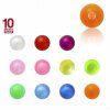 Acrylic - Screw ball - Transparent - 10pcs pack 1,6 mm - 5 mm - T-WT