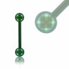 Color Titaniumium - barbell - green 6 mm 3 mm