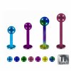 Color Titan - Labret 1,2 mm 6 mm 3 mm Bunt