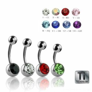 Titan - Mini Banane - Kristall 10 mm CC - Crystal Clear/...