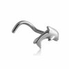 steel - curved Nose Stud - dolphin