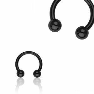 Black Steel - CBR Circular Barbell (horseshoe) 1,6 mm -...