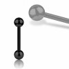 Black Steel - Barbell 1,6 mm - 12 mm - 4 mm