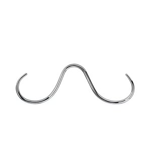 Stahl - Septum Piercing - Schnauzer 1,2 mm