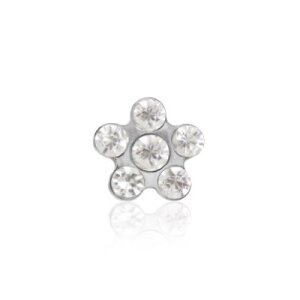 14 Carat Gold - Ear stud - Flower - Studex System 75