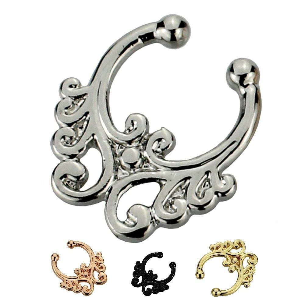Magnetic Nose Ring Fake Septum Segment Helix Tragus Faux Clickers Non  Piercing T6I5 - Walmart.com