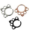 Brass - Septum - bendable - Circles silver