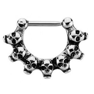 Steel - Septum Clicker - Skulls