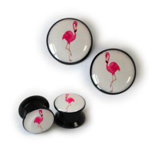 Acrylic - Plug - Flamingo - 6mm