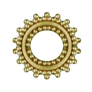 Brass - Tunnel - Ornament - Gummi 12 mm