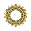 Brass - Tunnel - Ornament - Gummi 16 mm