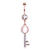 Rosegold Steel - Banana - Key - Crystal