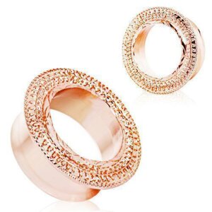 Rosegold Steel - Flesh Tunnel - flared 14 mm